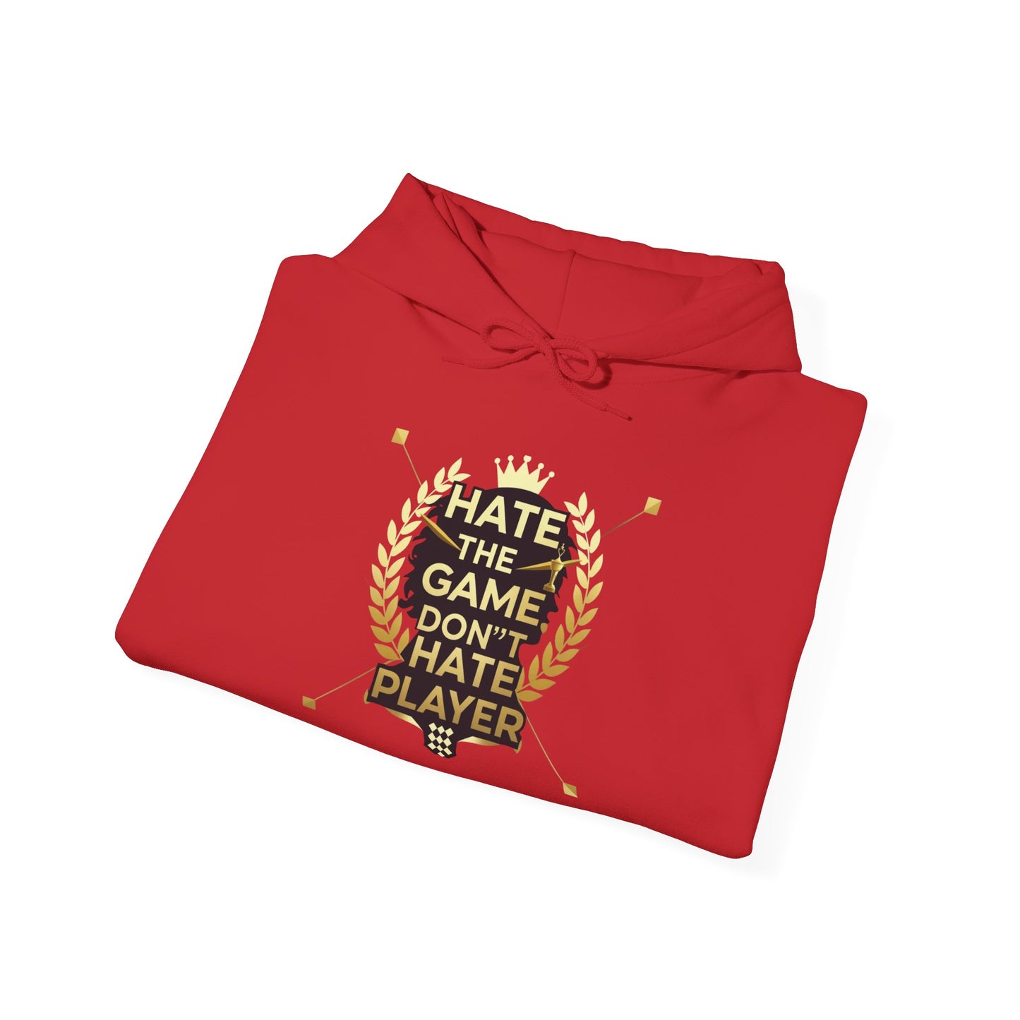 Hate the Game Don’t Hate the Player Hoodie — Gamer Quote Pullover