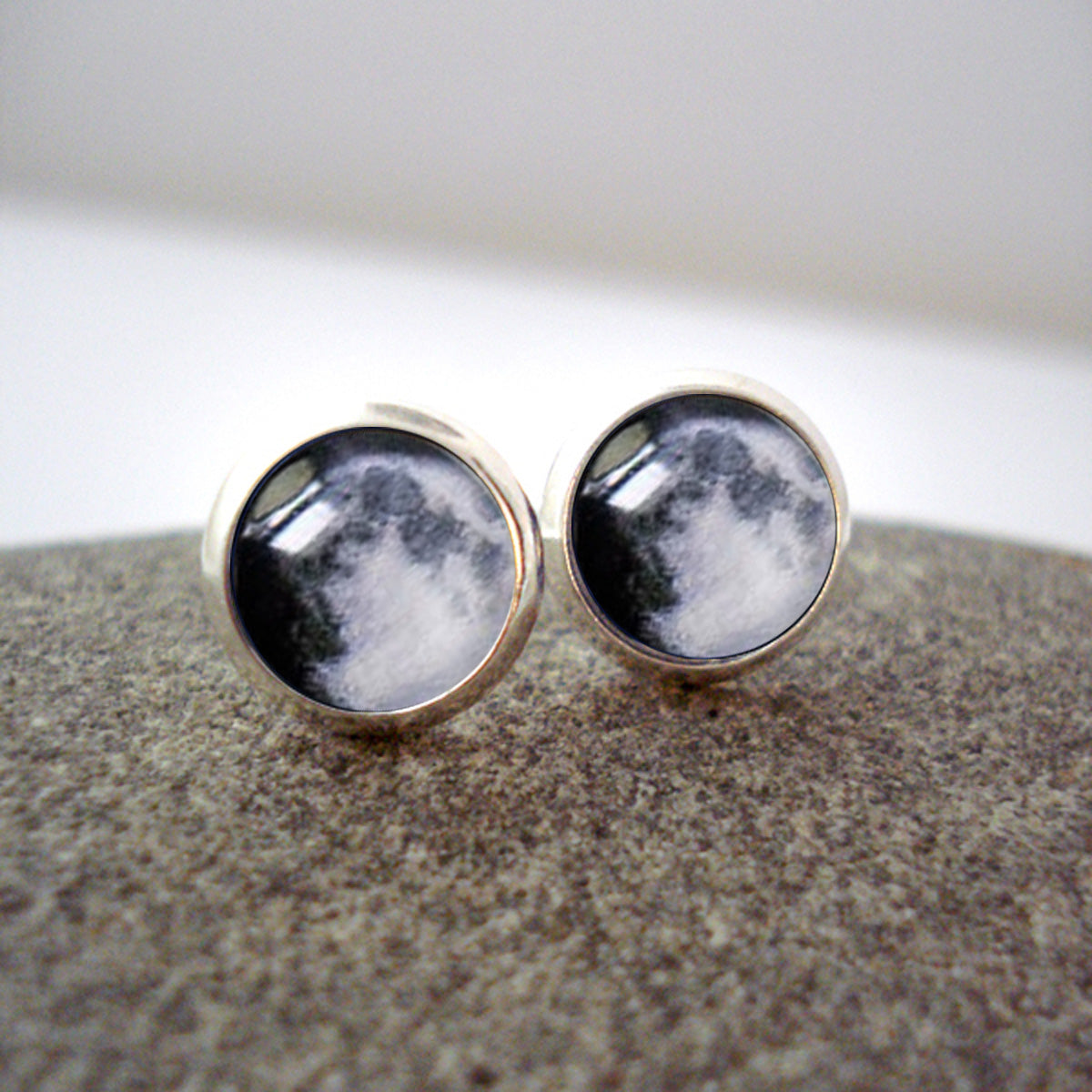 My Moon Custom Small Stud Earrings