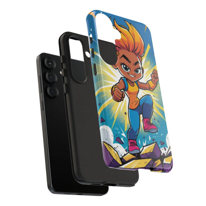 Phone Case — Bold Superhero Girl Design ("Tough Cases")