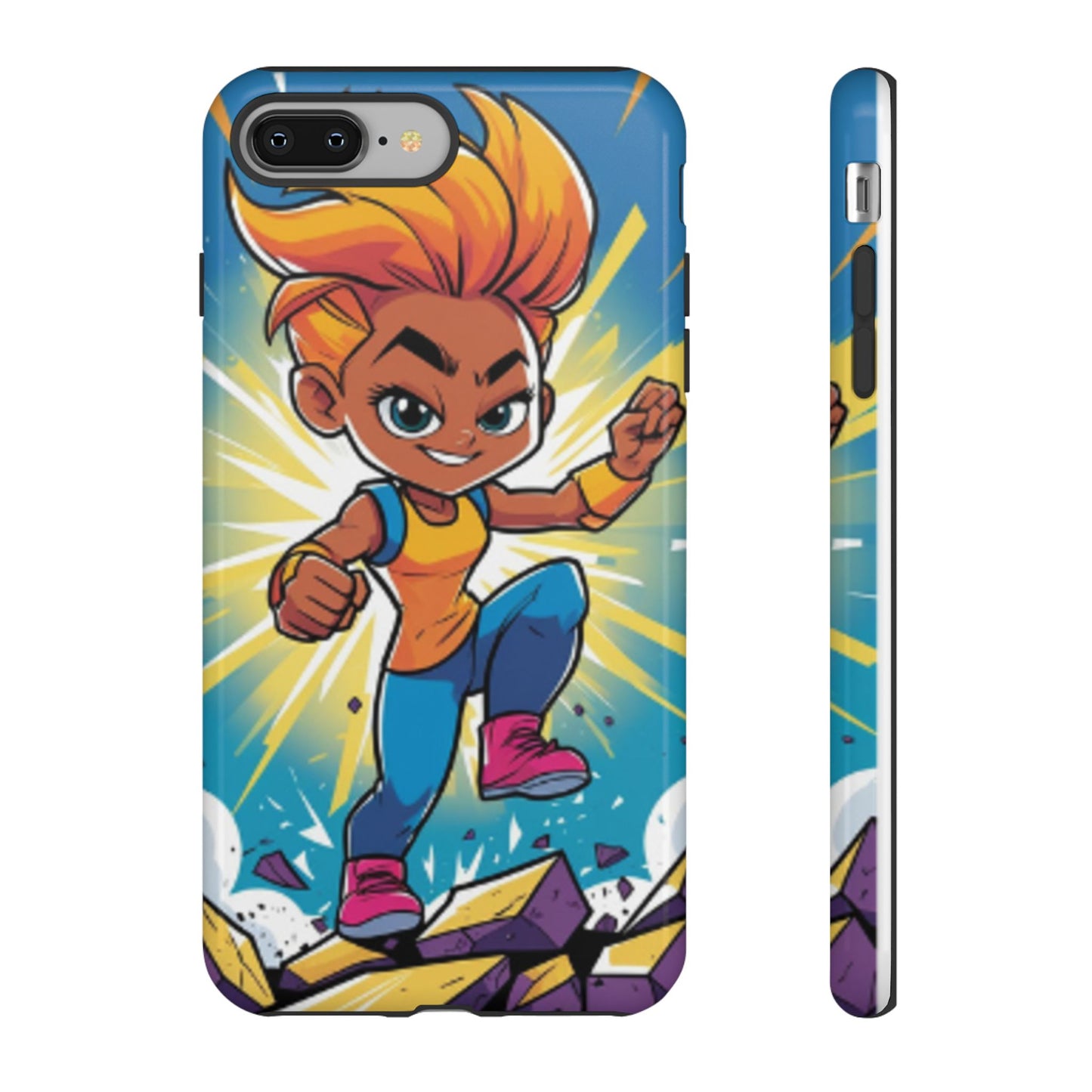 Phone Case — Bold Superhero Girl Design ("Tough Cases")