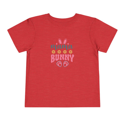 Mama Bunny Toddler Tee – Easter Spring Baby Shirt with Bunny Ears & Paw Print