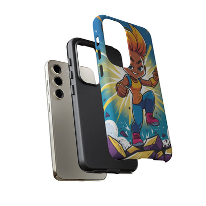 Phone Case — Bold Superhero Girl Design ("Tough Cases")