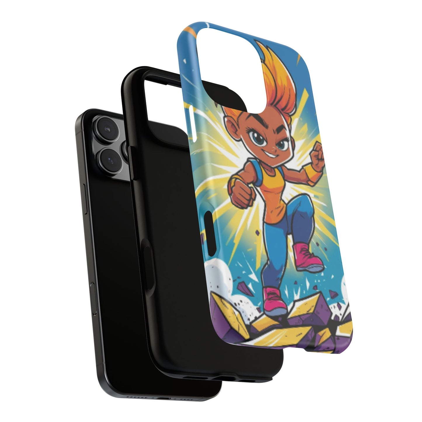Phone Case — Bold Superhero Girl Design ("Tough Cases")