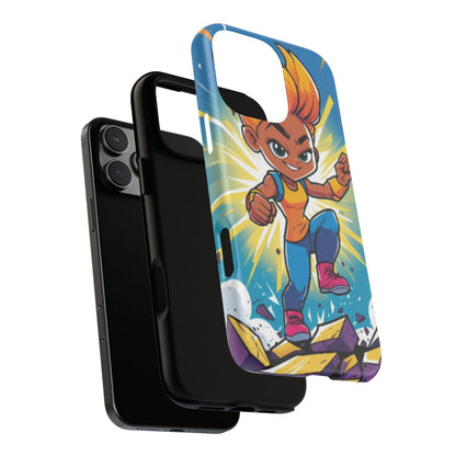 Phone Case — Bold Superhero Girl Design ("Tough Cases")