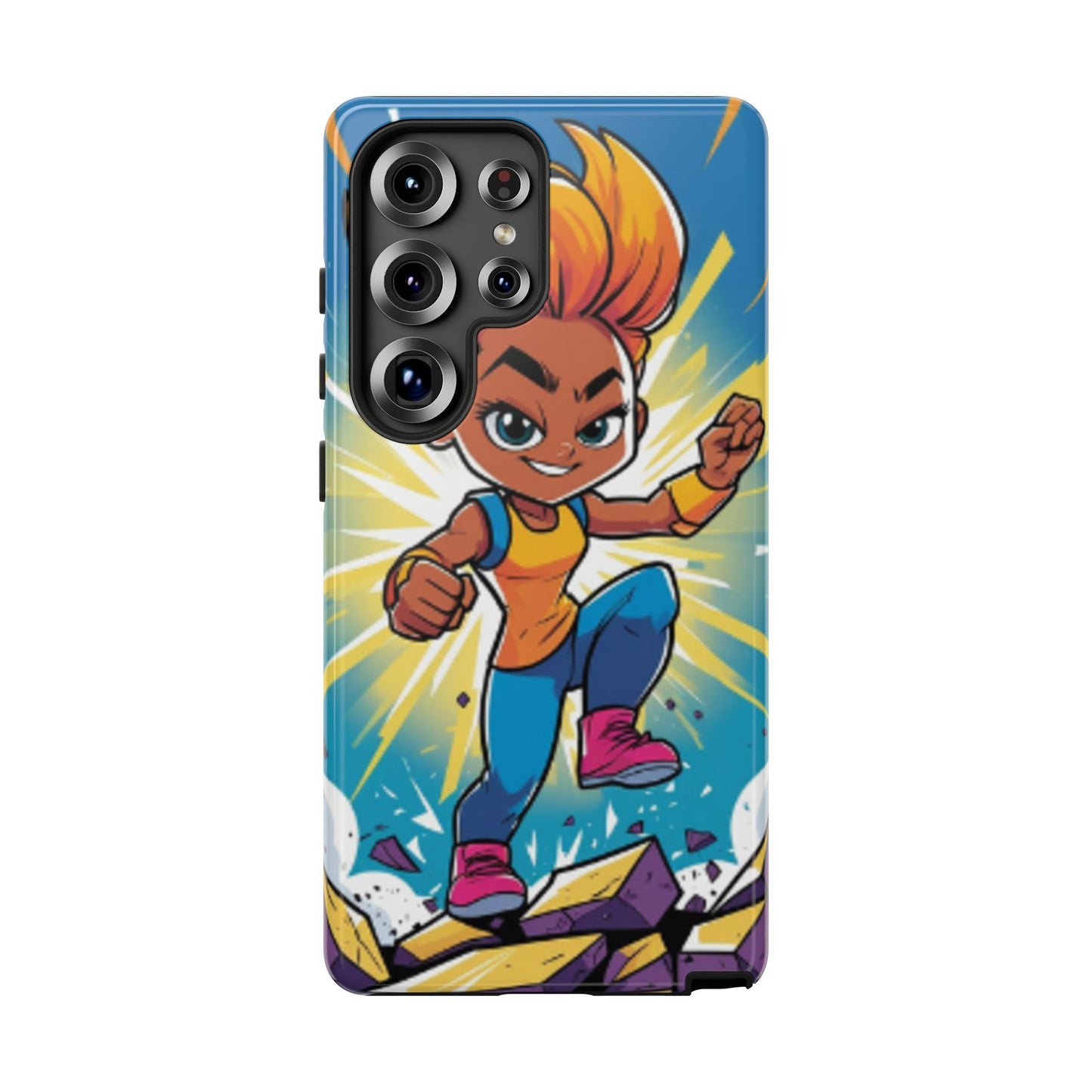 Phone Case — Bold Superhero Girl Design ("Tough Cases")
