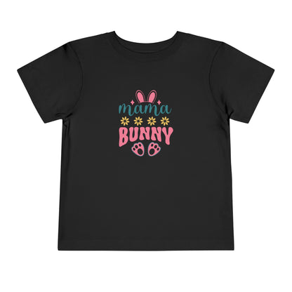Mama Bunny Toddler Tee – Easter Spring Baby Shirt with Bunny Ears & Paw Print