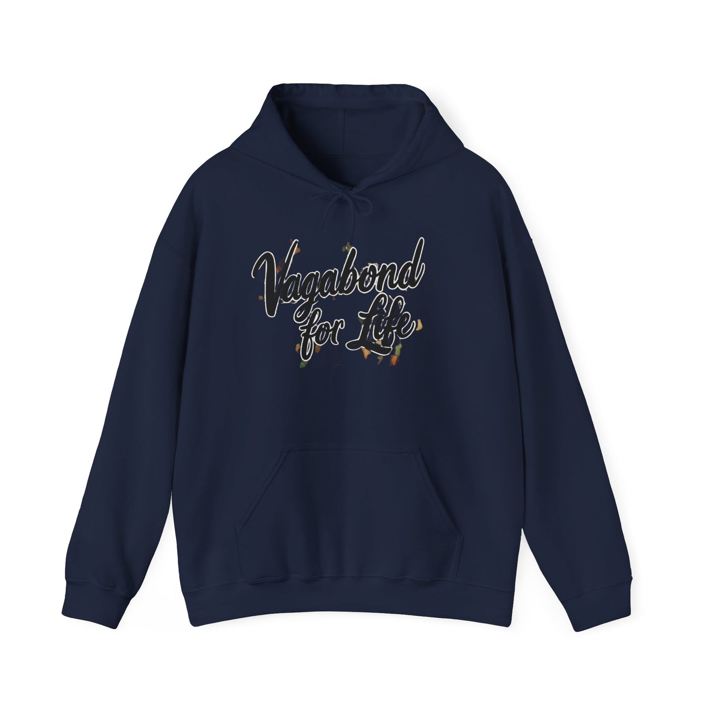 Vagabond for Life Hoodie — Vintage Wanderer Graphic Travel Hoodie
