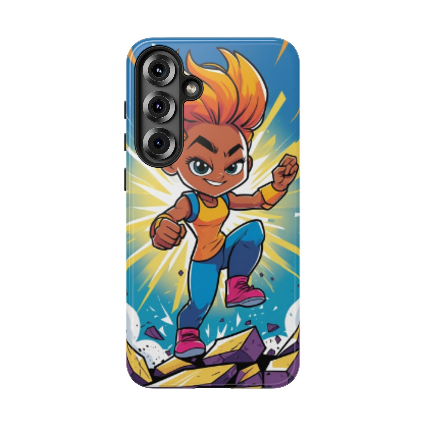Phone Case — Bold Superhero Girl Design ("Tough Cases")