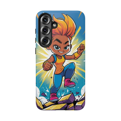 Phone Case — Bold Superhero Girl Design ("Tough Cases")