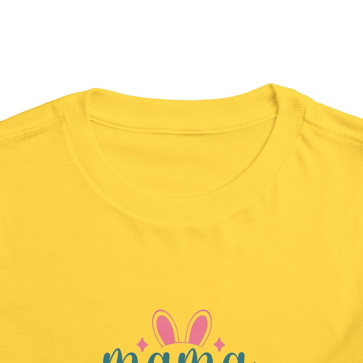 Mama Bunny Toddler Tee – Easter Spring Baby Shirt with Bunny Ears & Paw Print