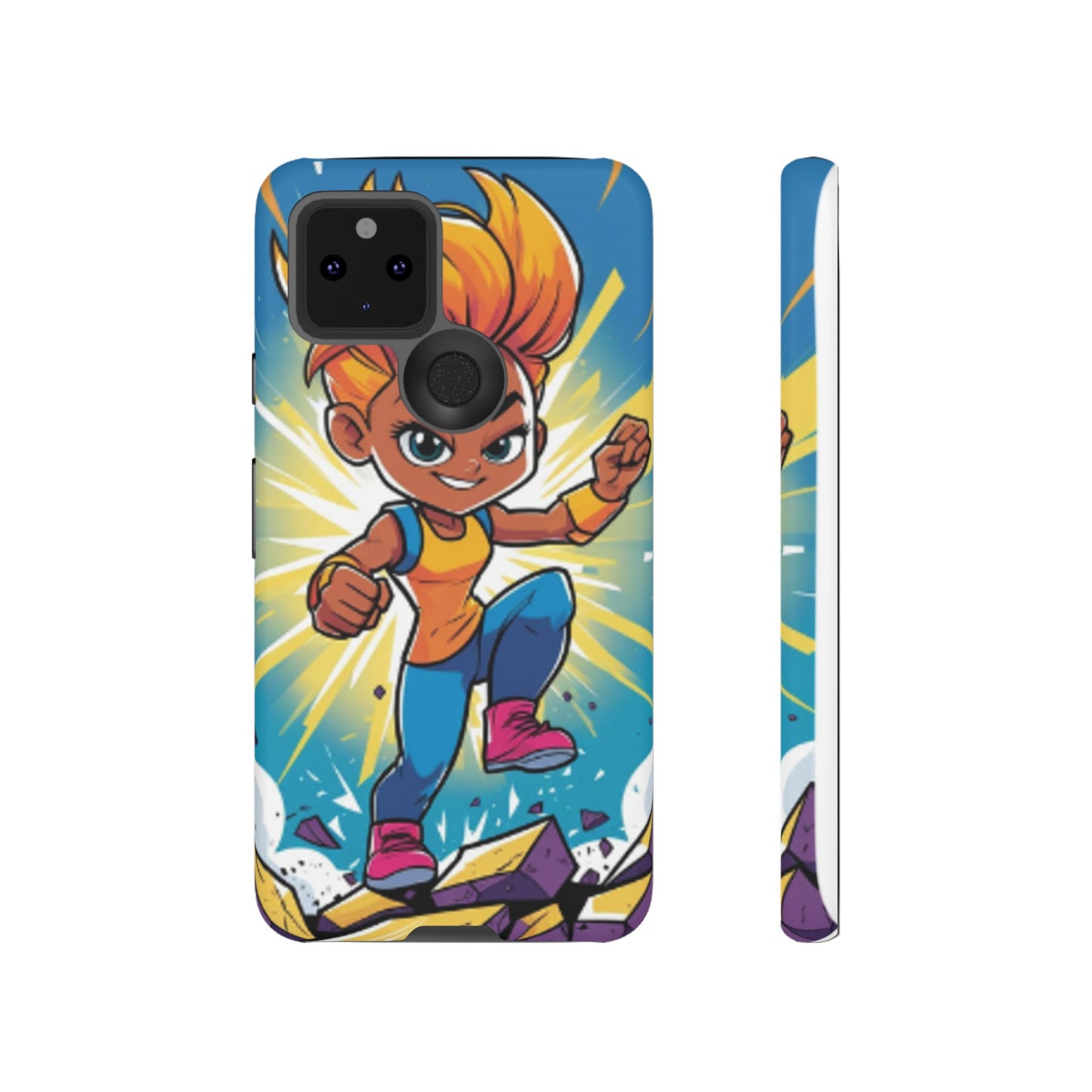 Phone Case — Bold Superhero Girl Design ("Tough Cases")