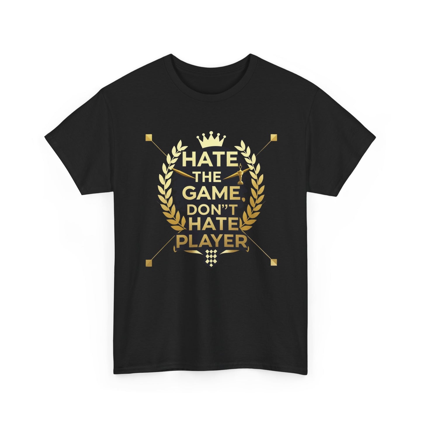 Hate the Game Don't Hate the Player T-Shirt — Gamer Quote Graphic Tee