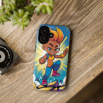 Phone Case — Bold Superhero Girl Design ("Tough Cases")