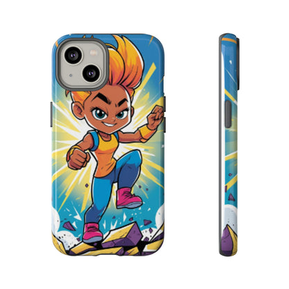 Phone Case — Bold Superhero Girl Design ("Tough Cases")