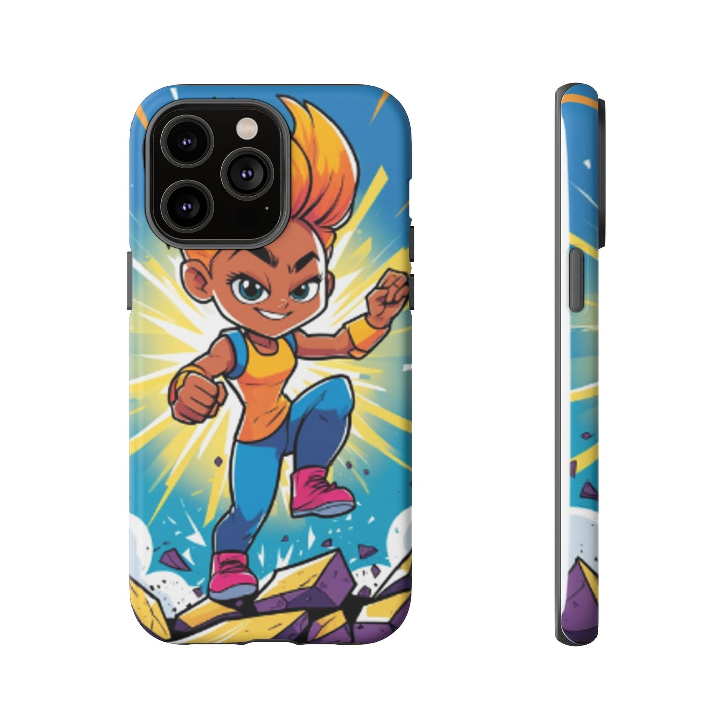 Phone Case — Bold Superhero Girl Design ("Tough Cases")