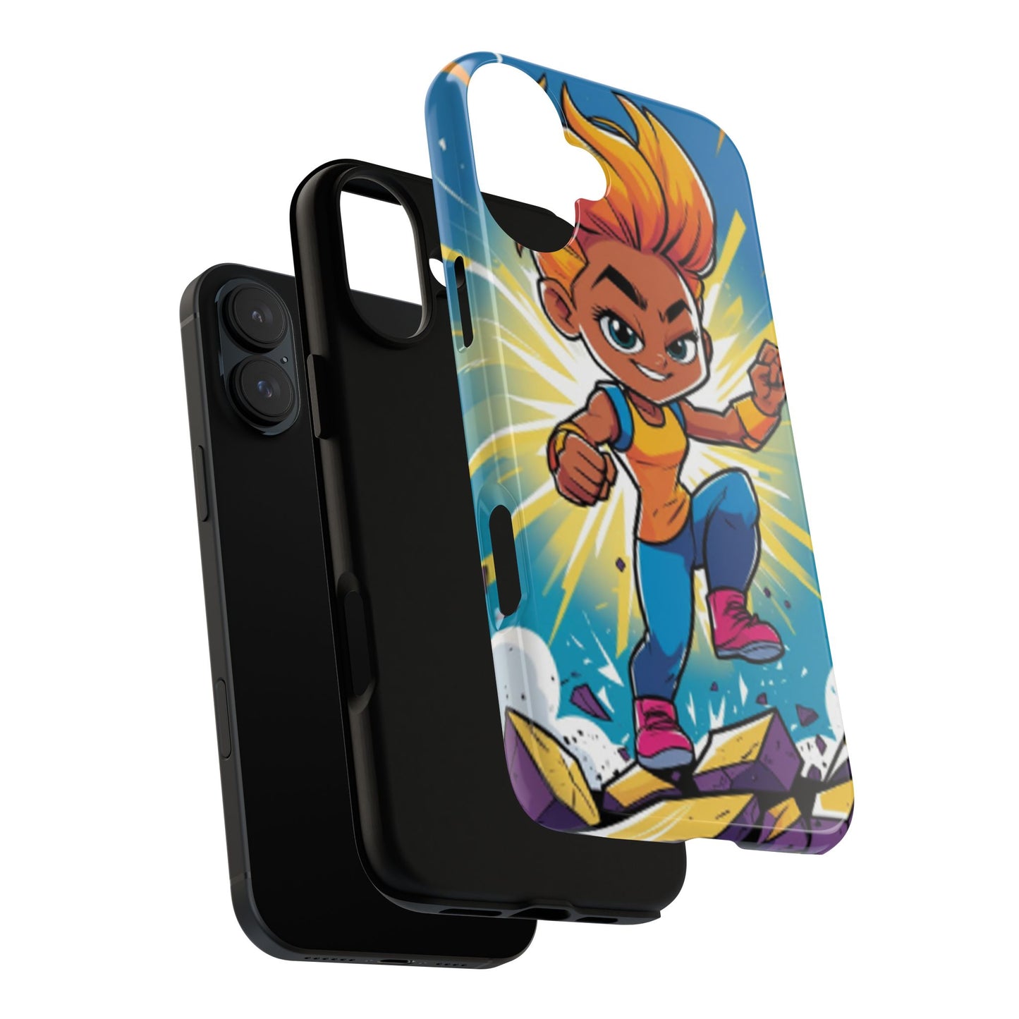 Phone Case — Bold Superhero Girl Design ("Tough Cases")
