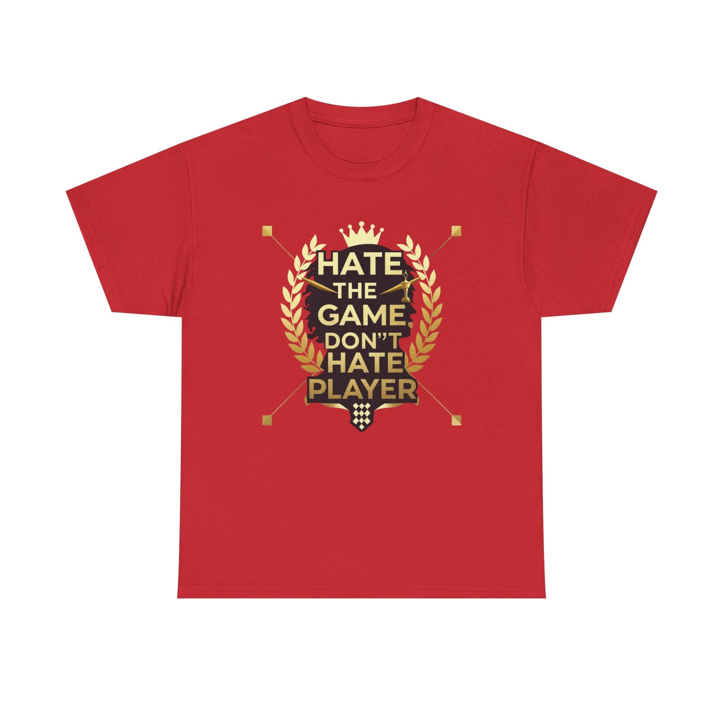 Hate the Game Don't Hate the Player T-Shirt — Gamer Quote Graphic Tee