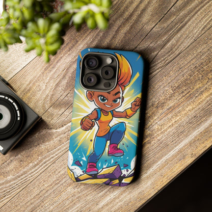 Phone Case — Bold Superhero Girl Design ("Tough Cases")