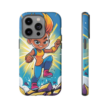 Phone Case — Bold Superhero Girl Design ("Tough Cases")