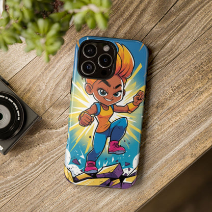 Phone Case — Bold Superhero Girl Design ("Tough Cases")
