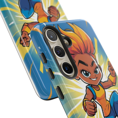 Phone Case — Bold Superhero Girl Design ("Tough Cases")