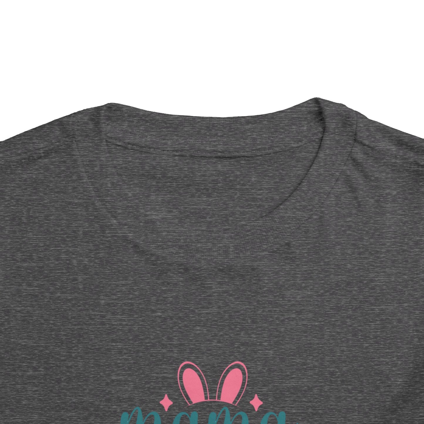 Mama Bunny Toddler Tee – Easter Spring Baby Shirt with Bunny Ears & Paw Print