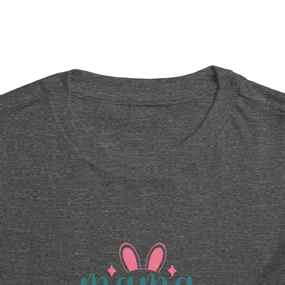 Mama Bunny Toddler Tee – Easter Spring Baby Shirt with Bunny Ears & Paw Print