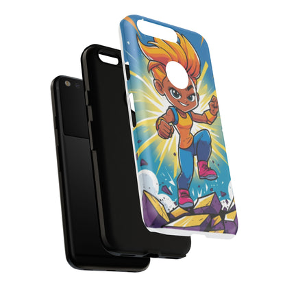 Phone Case — Bold Superhero Girl Design ("Tough Cases")