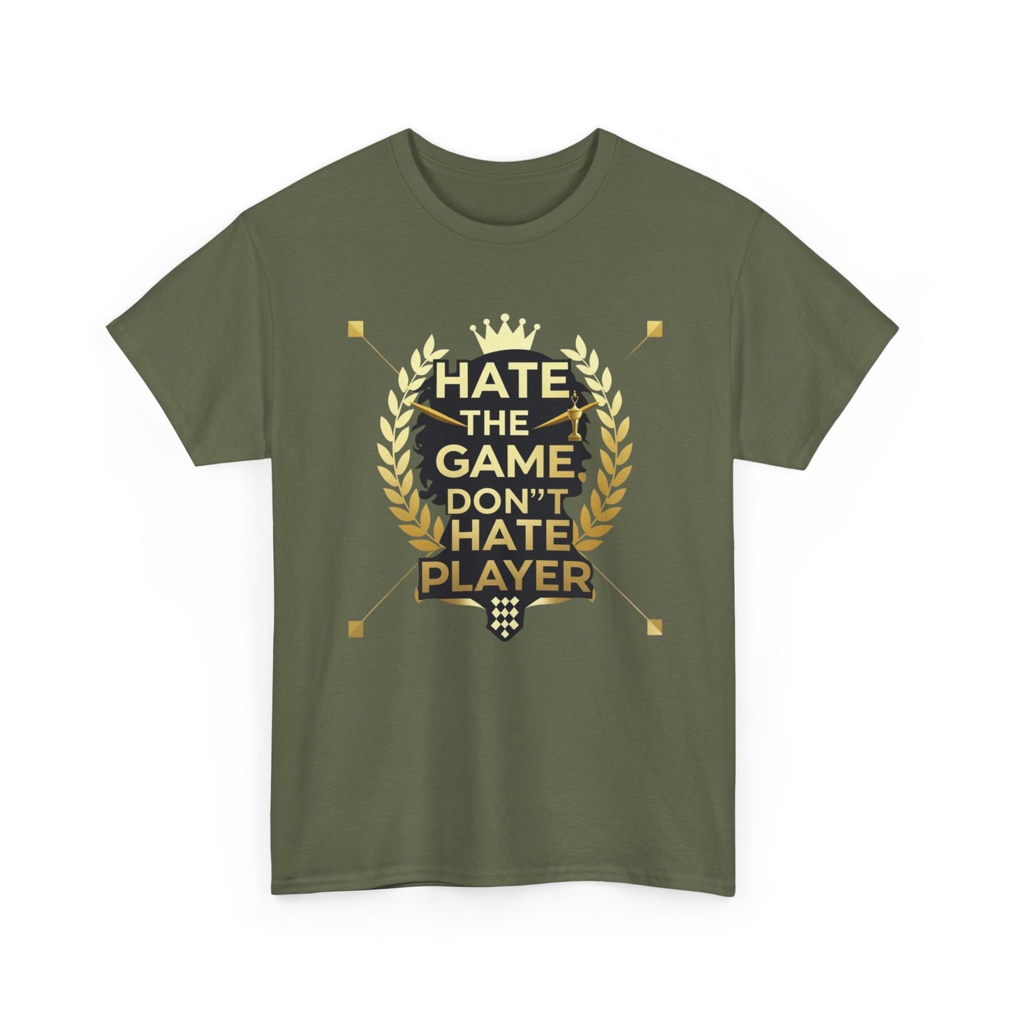 Hate the Game Don't Hate the Player T-Shirt — Gamer Quote Graphic Tee