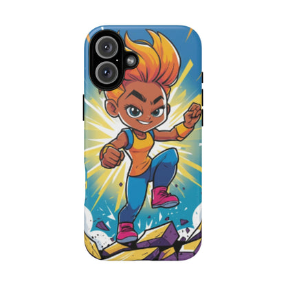 Phone Case — Bold Superhero Girl Design ("Tough Cases")