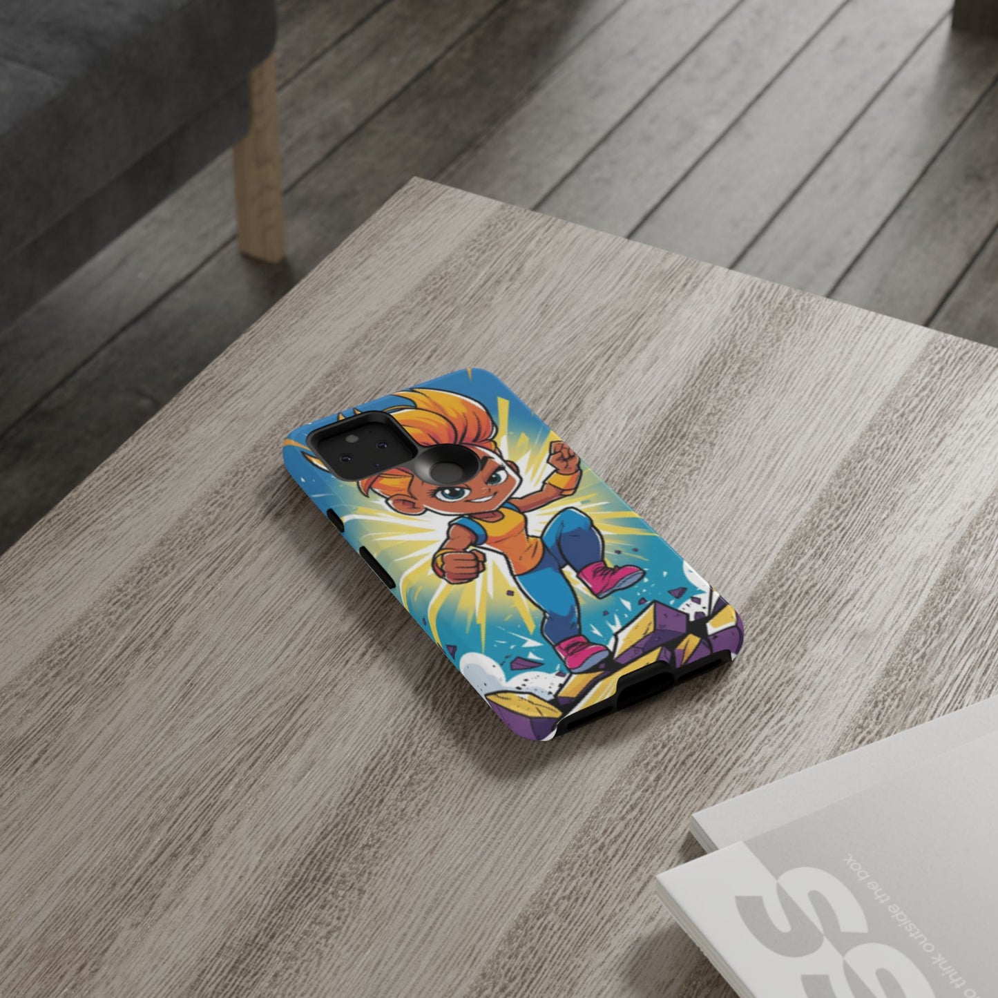 Phone Case — Bold Superhero Girl Design ("Tough Cases")