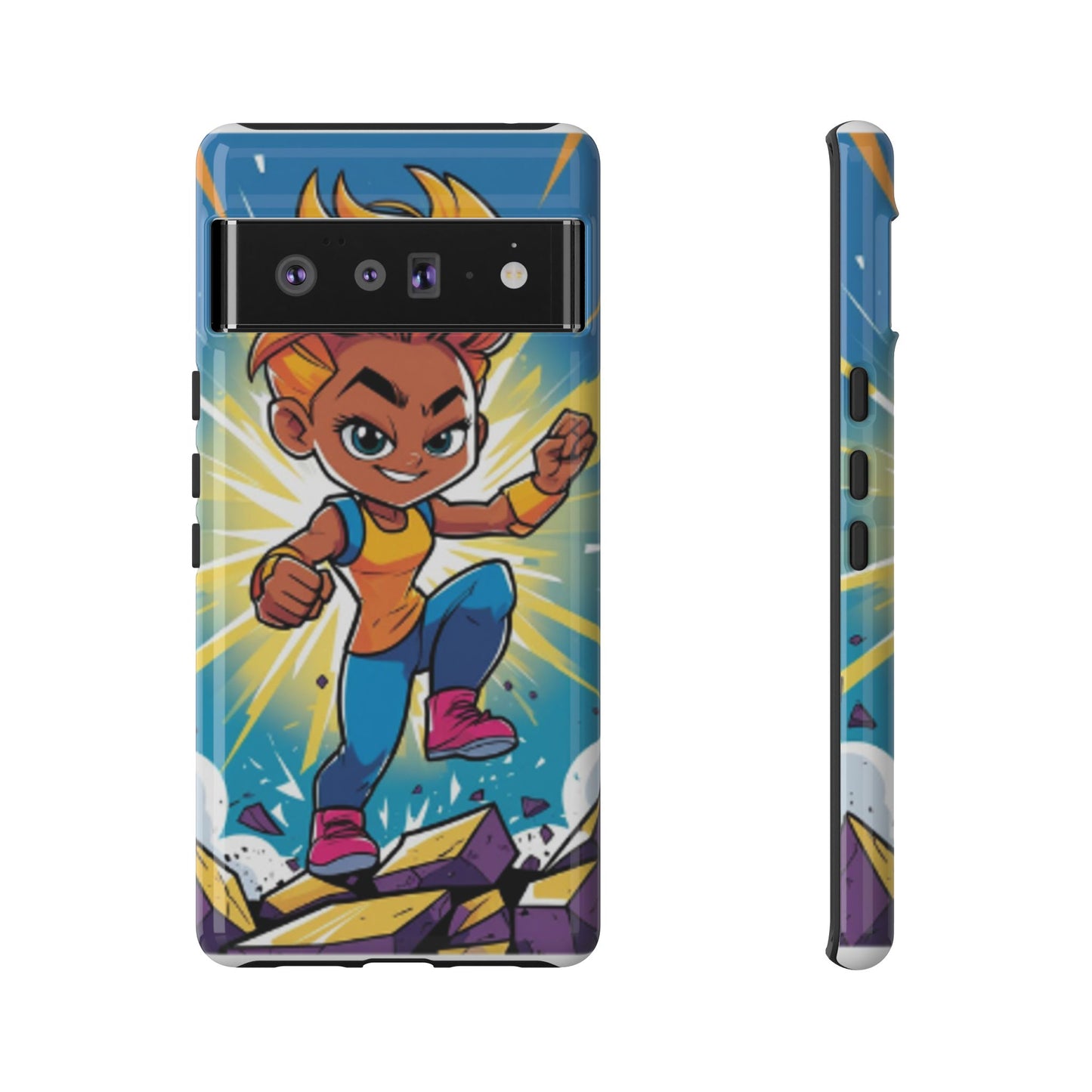 Phone Case — Bold Superhero Girl Design ("Tough Cases")