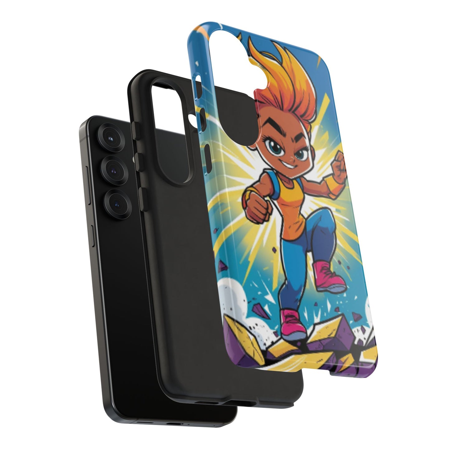 Phone Case — Bold Superhero Girl Design ("Tough Cases")