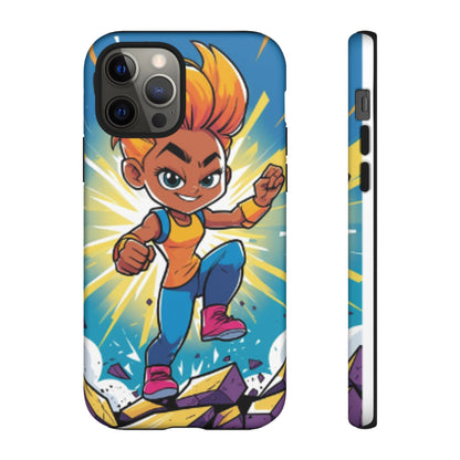 Phone Case — Bold Superhero Girl Design ("Tough Cases")
