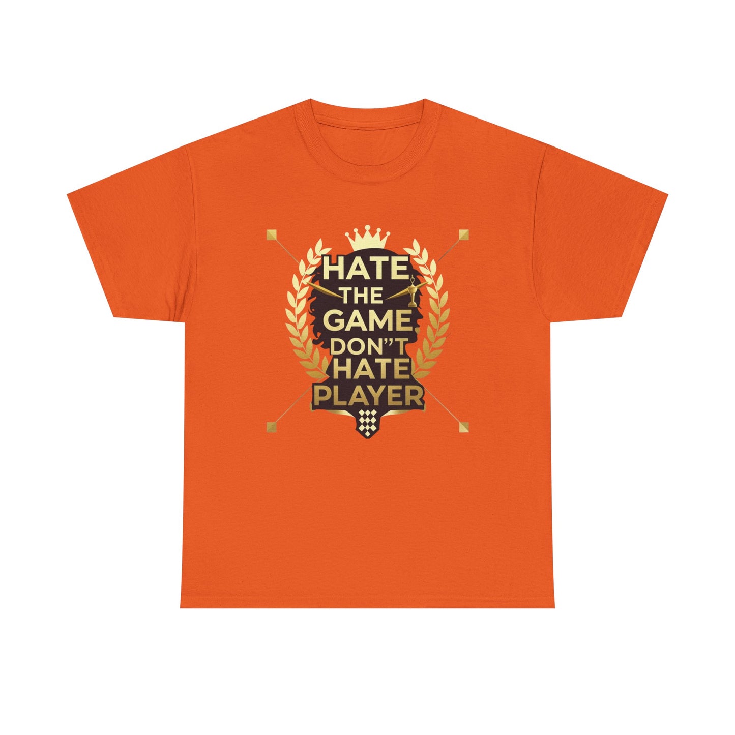 Hate the Game Don't Hate the Player T-Shirt — Gamer Quote Graphic Tee