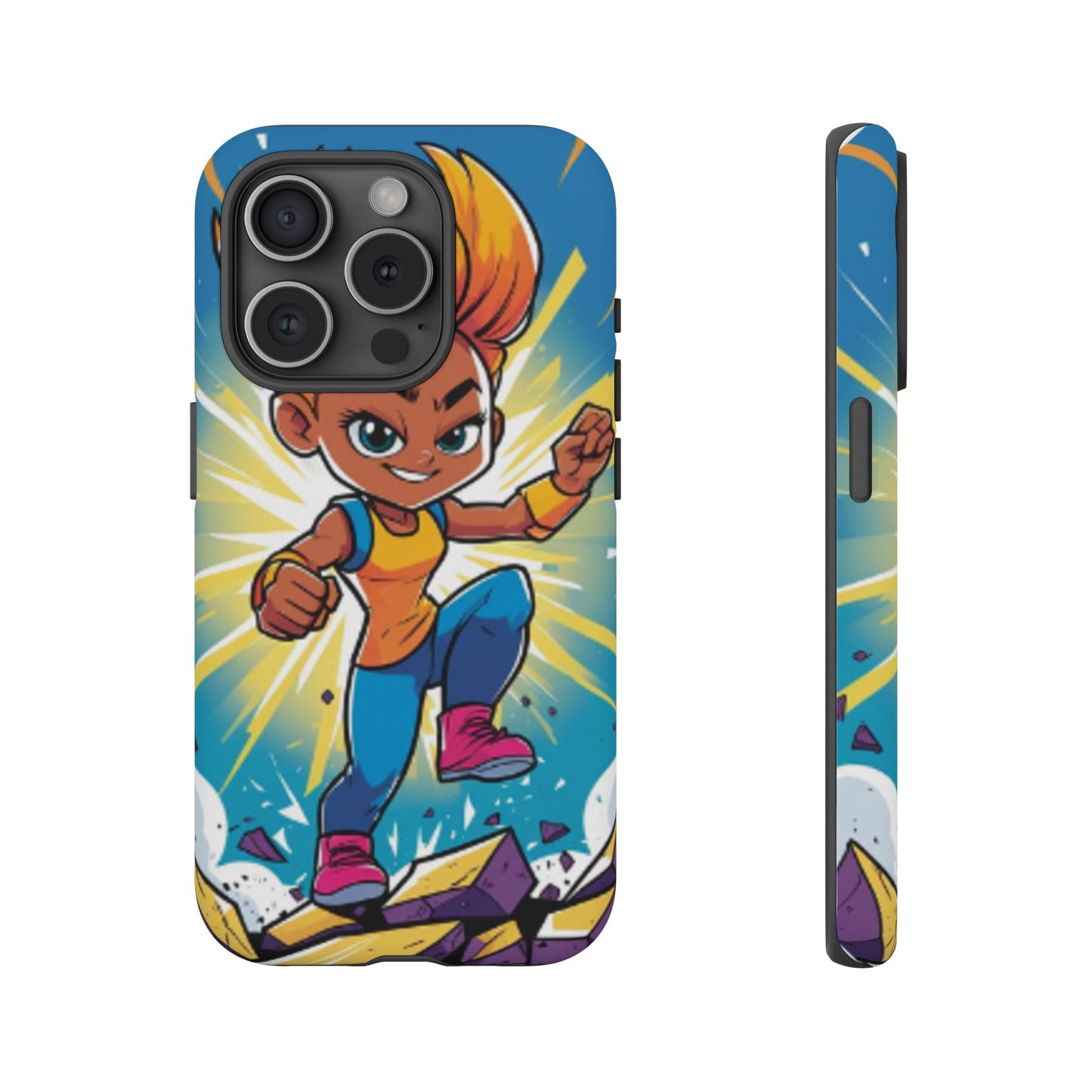 Phone Case — Bold Superhero Girl Design ("Tough Cases")