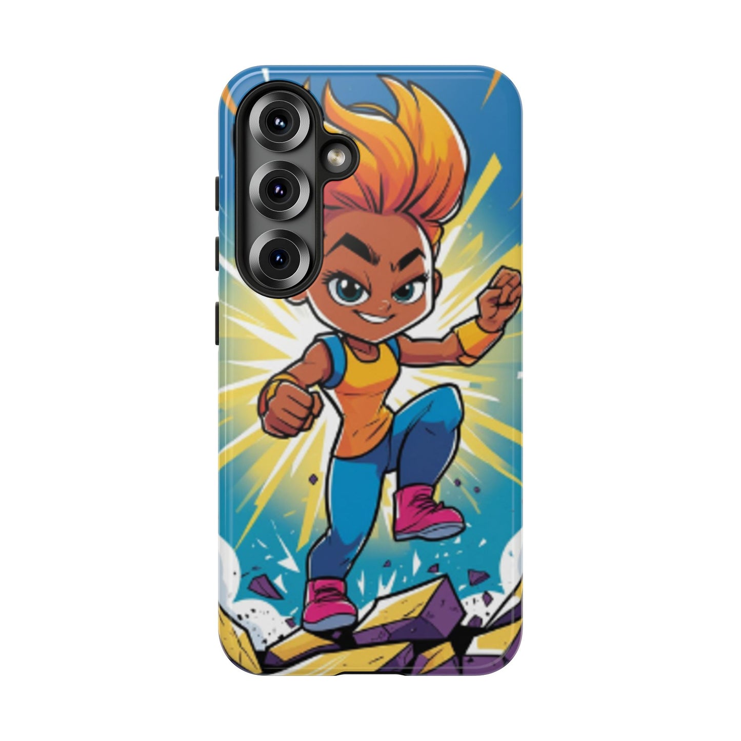 Phone Case — Bold Superhero Girl Design ("Tough Cases")