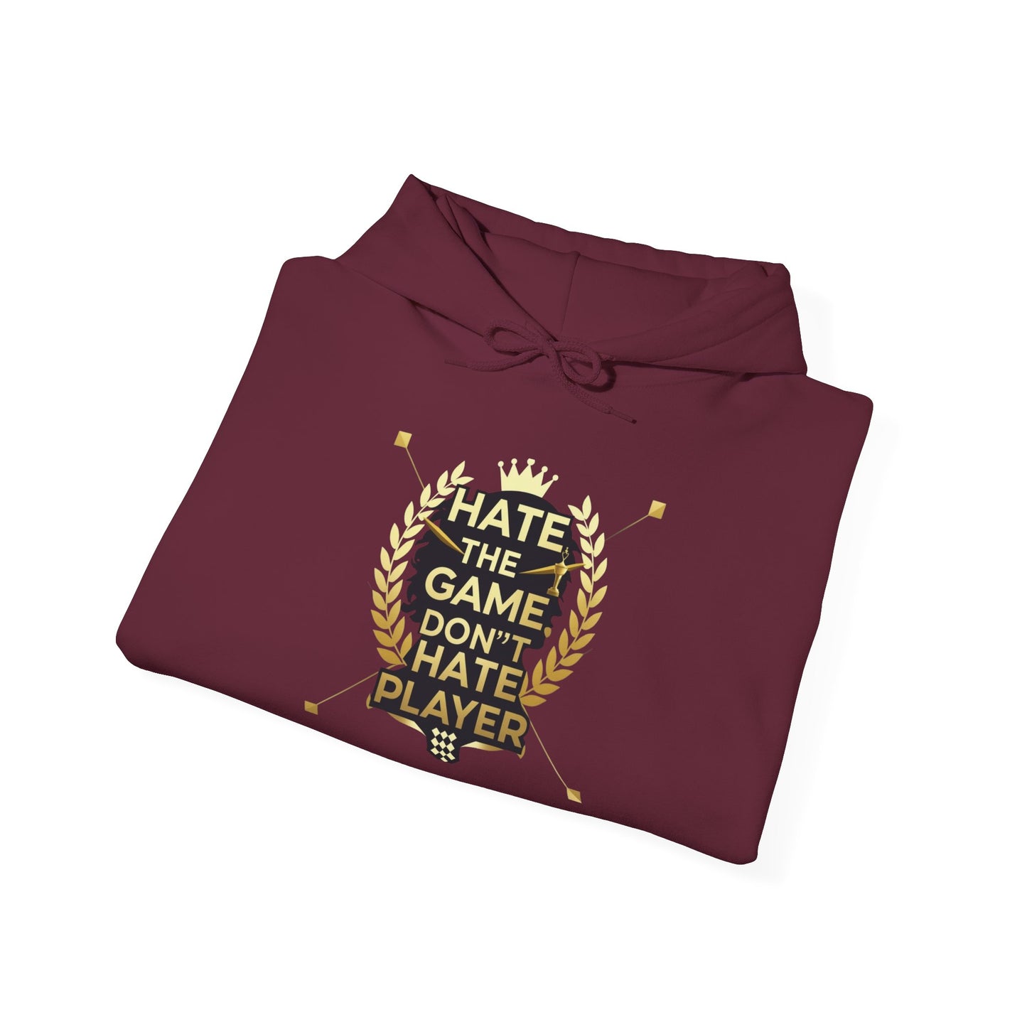 Hate the Game Don’t Hate the Player Hoodie — Gamer Quote Pullover