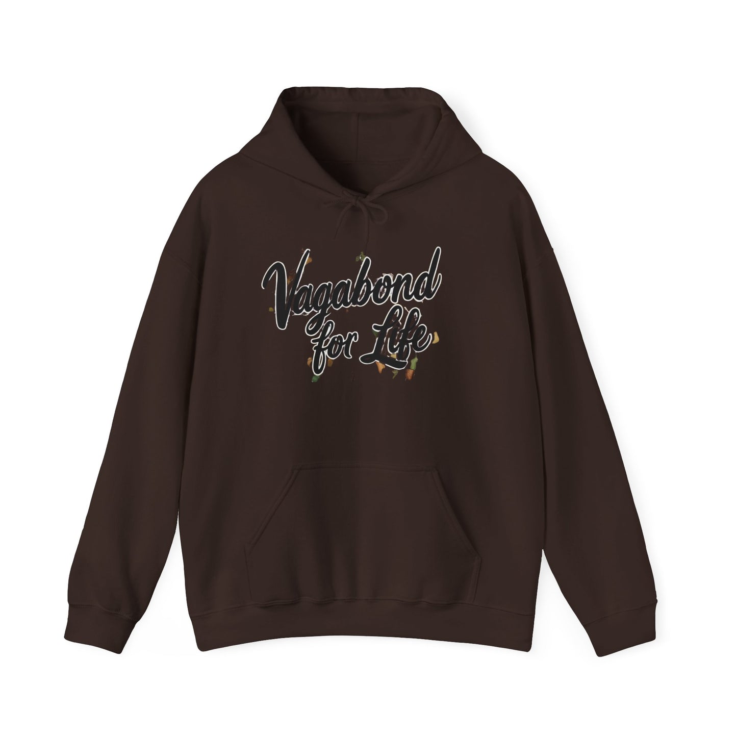 Vagabond for Life Hoodie — Vintage Wanderer Graphic Travel Hoodie