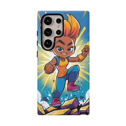Phone Case — Bold Superhero Girl Design ("Tough Cases")