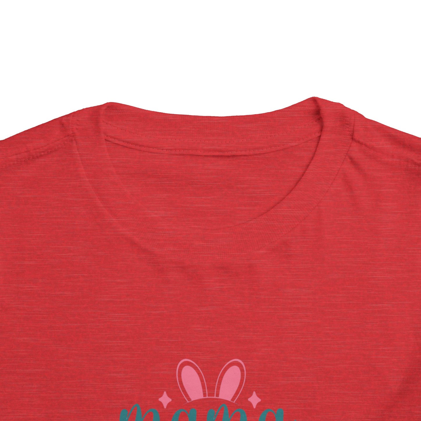 Mama Bunny Toddler Tee – Easter Spring Baby Shirt with Bunny Ears & Paw Print