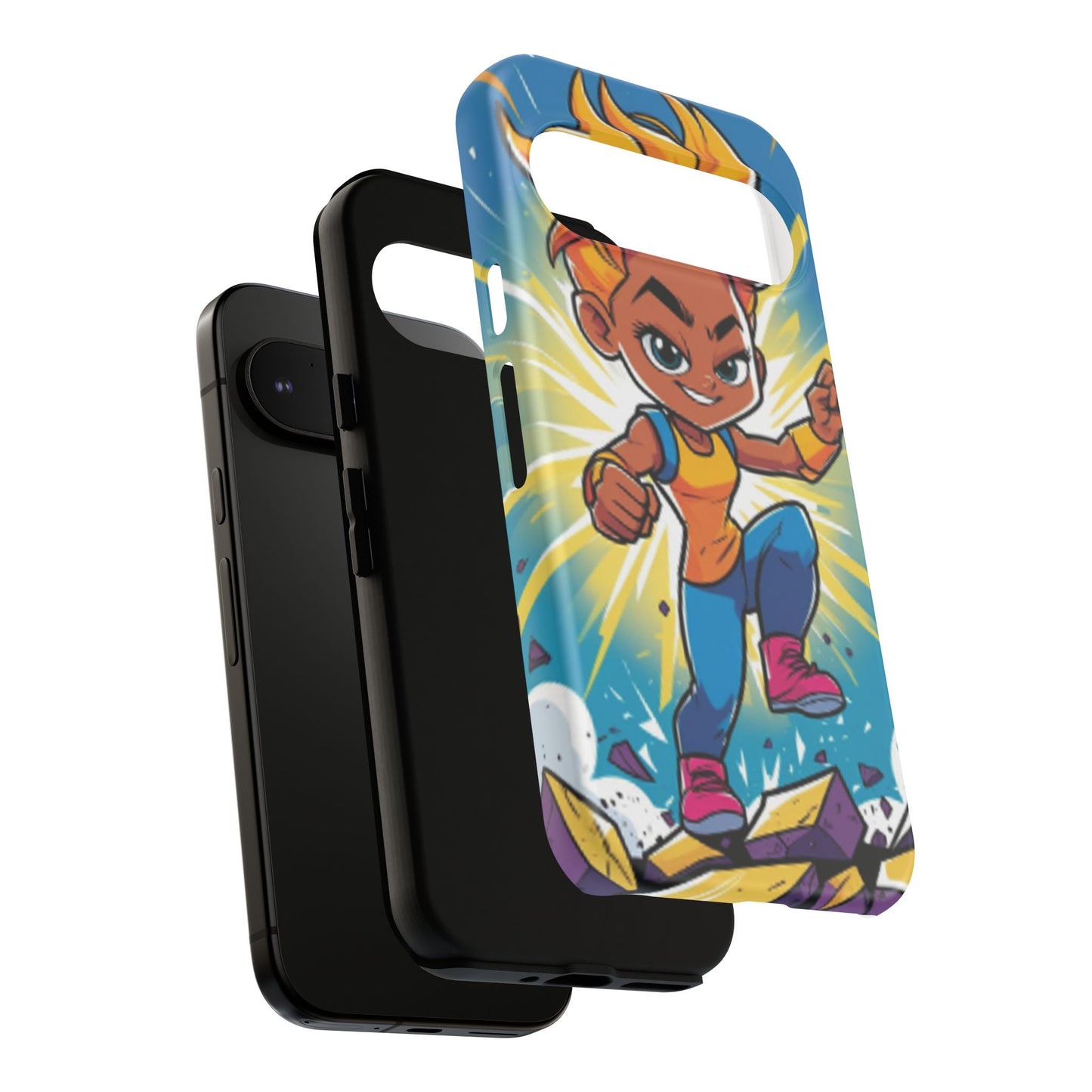 Phone Case — Bold Superhero Girl Design ("Tough Cases")