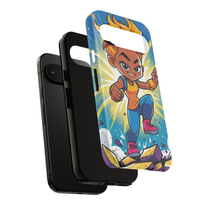 Phone Case — Bold Superhero Girl Design ("Tough Cases")