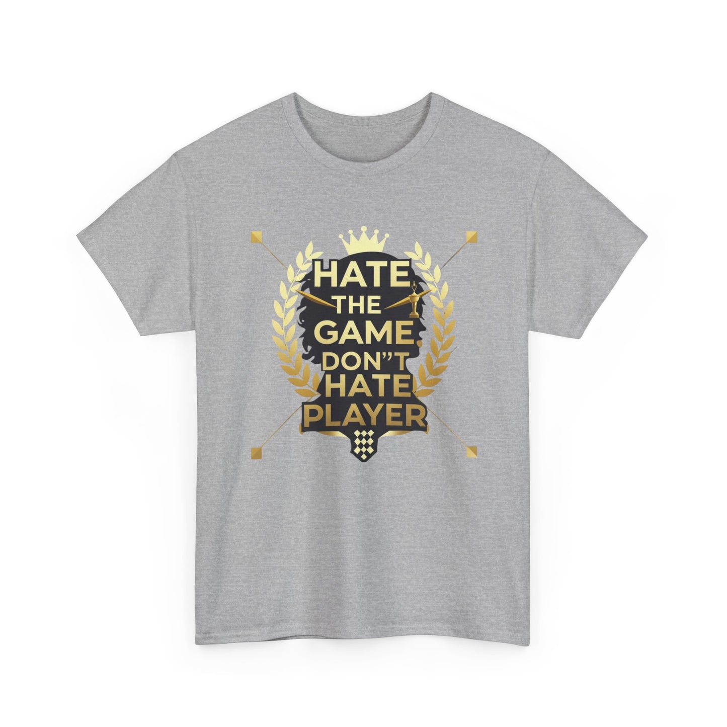 Hate the Game Don't Hate the Player T-Shirt — Gamer Quote Graphic Tee
