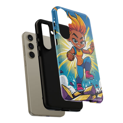 Phone Case — Bold Superhero Girl Design ("Tough Cases")