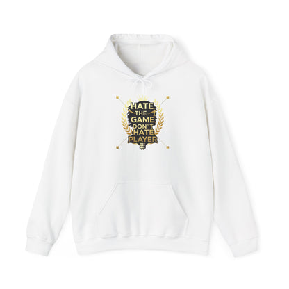 Hate the Game Don’t Hate the Player Hoodie — Gamer Quote Pullover