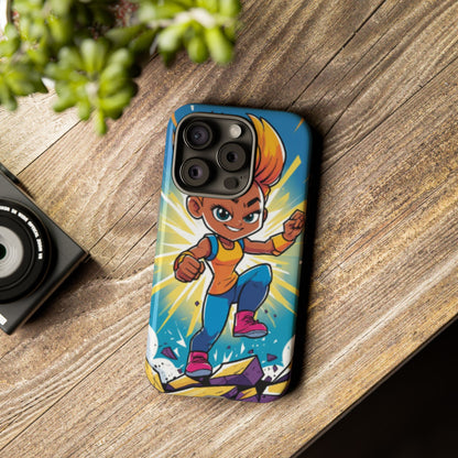 Phone Case — Bold Superhero Girl Design ("Tough Cases")