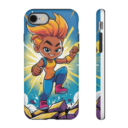 Phone Case — Bold Superhero Girl Design ("Tough Cases")