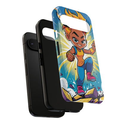Phone Case — Bold Superhero Girl Design ("Tough Cases")