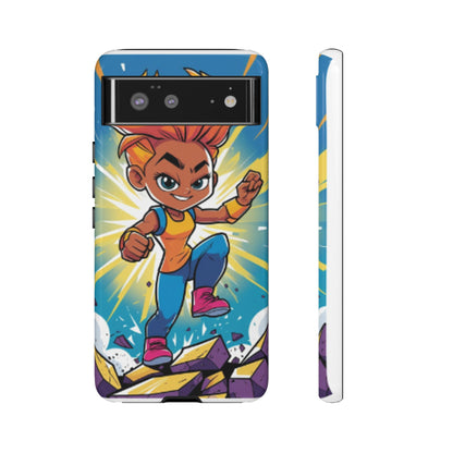 Phone Case — Bold Superhero Girl Design ("Tough Cases")